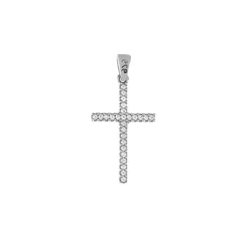 Reversible Black White Micro Pave CZ Pendant