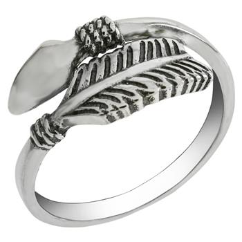 Sterling Silver Oxidized Arrow Ring