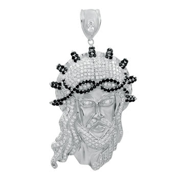 Black & White Jesus Christ Pendant