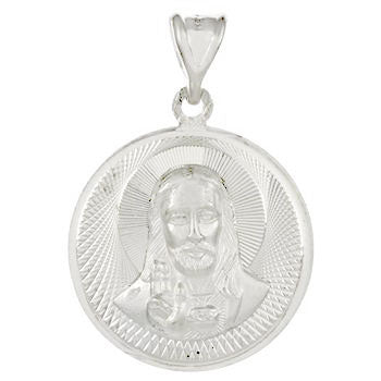 Lady of Guadalupe Sacred Heart Jesus Double Side 3D D C Medal Pendant