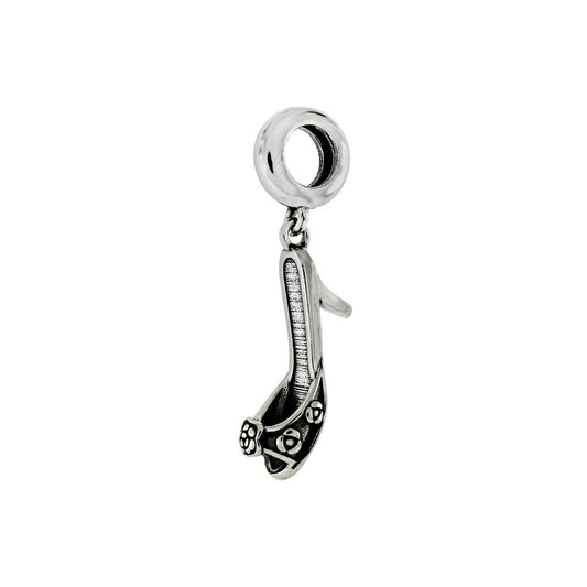 high heel shoe sterling silver charm for bracelet and necklace