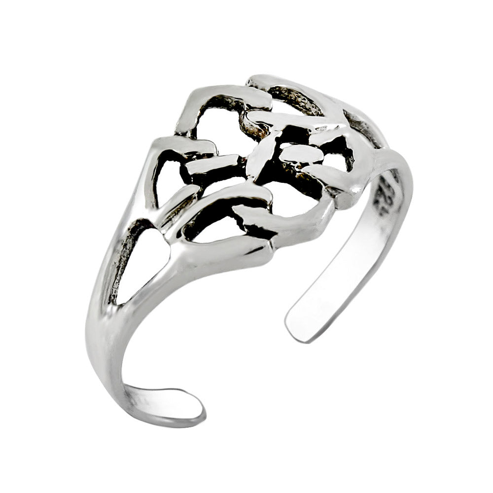 Sterling Silver Celtic Symbol Toe Ring