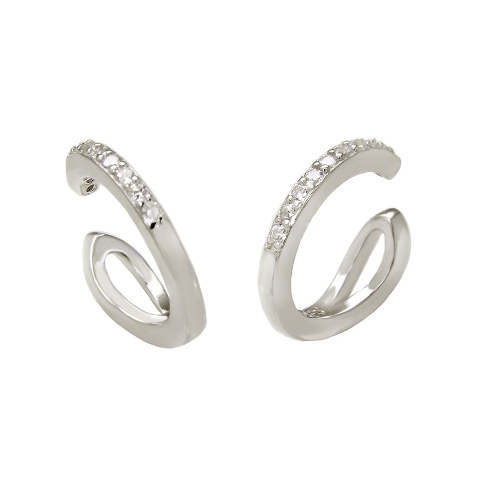 Sterling Silver Ear Cuff Earrings