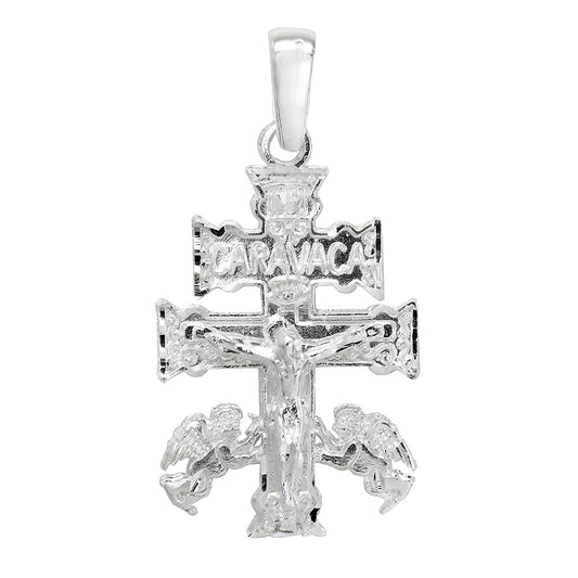 Sterling Silver Caravaca Crucifix Cross Pendant