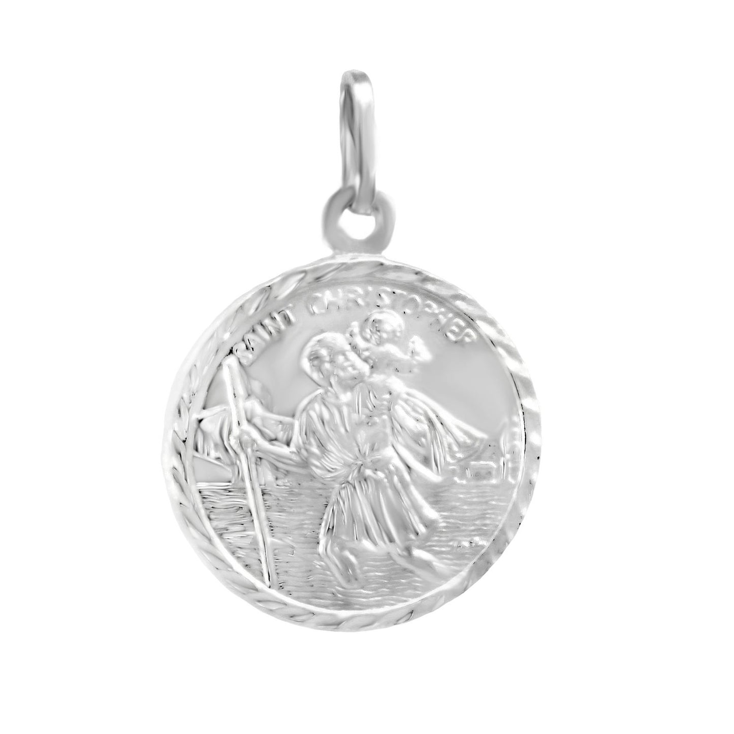 Sterling Silver Saint Christopher Medal Pendant