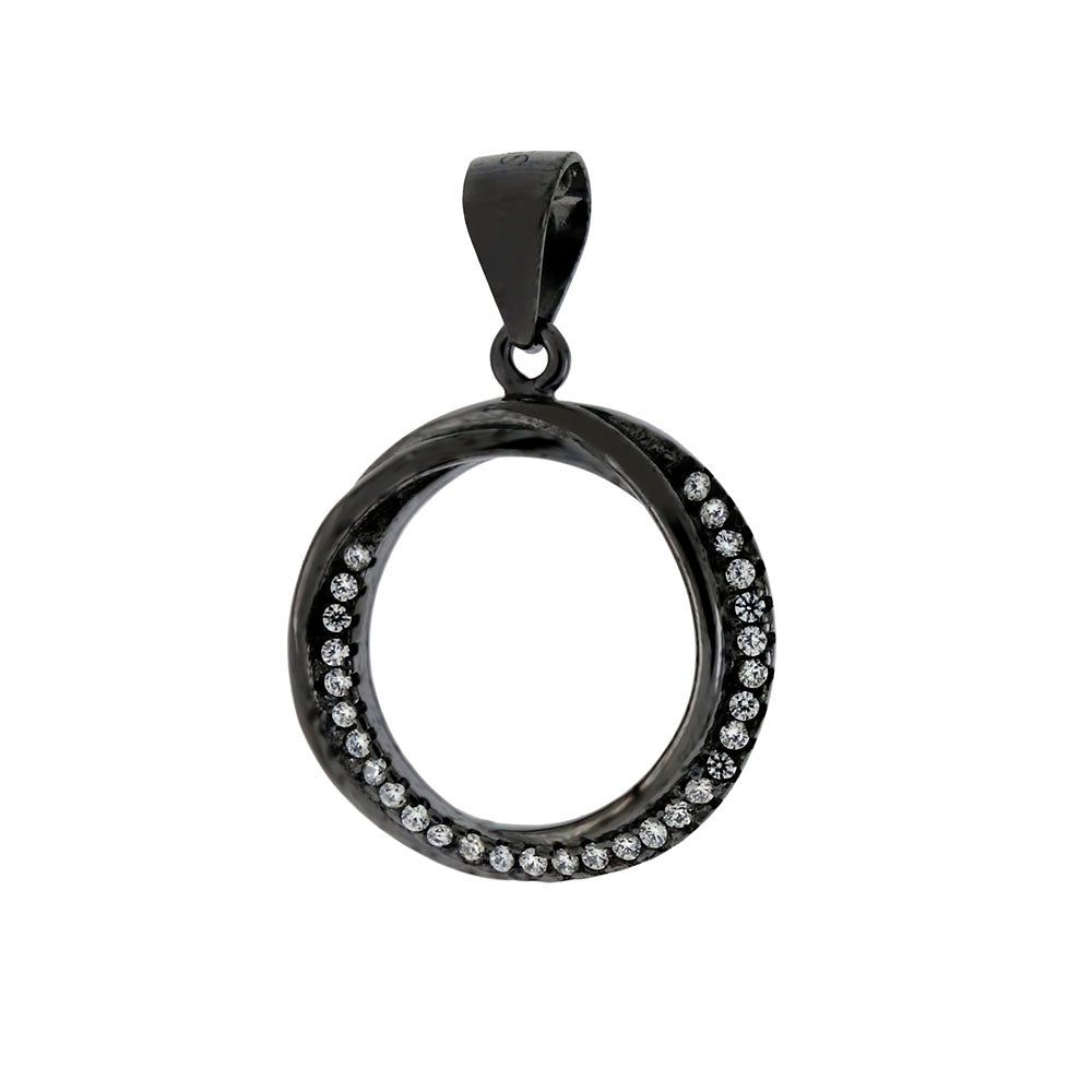 Black Mobius Strip Pendant