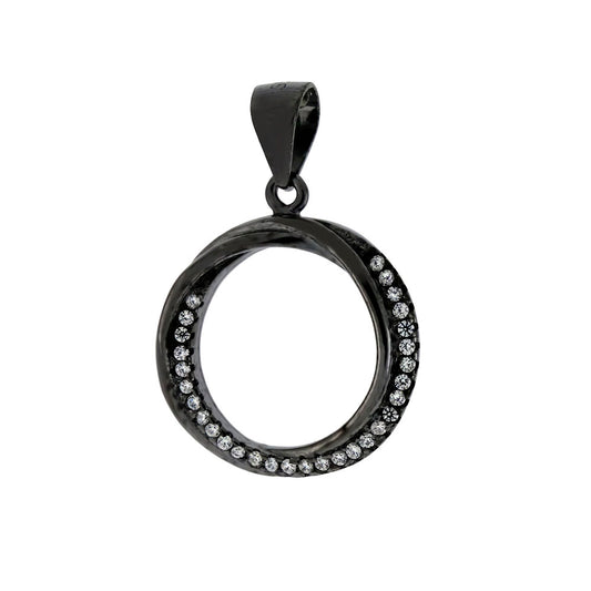 Black Mobius Strip Pendant