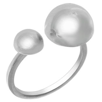 Sterling Silver Half Dome Ring Adjustable