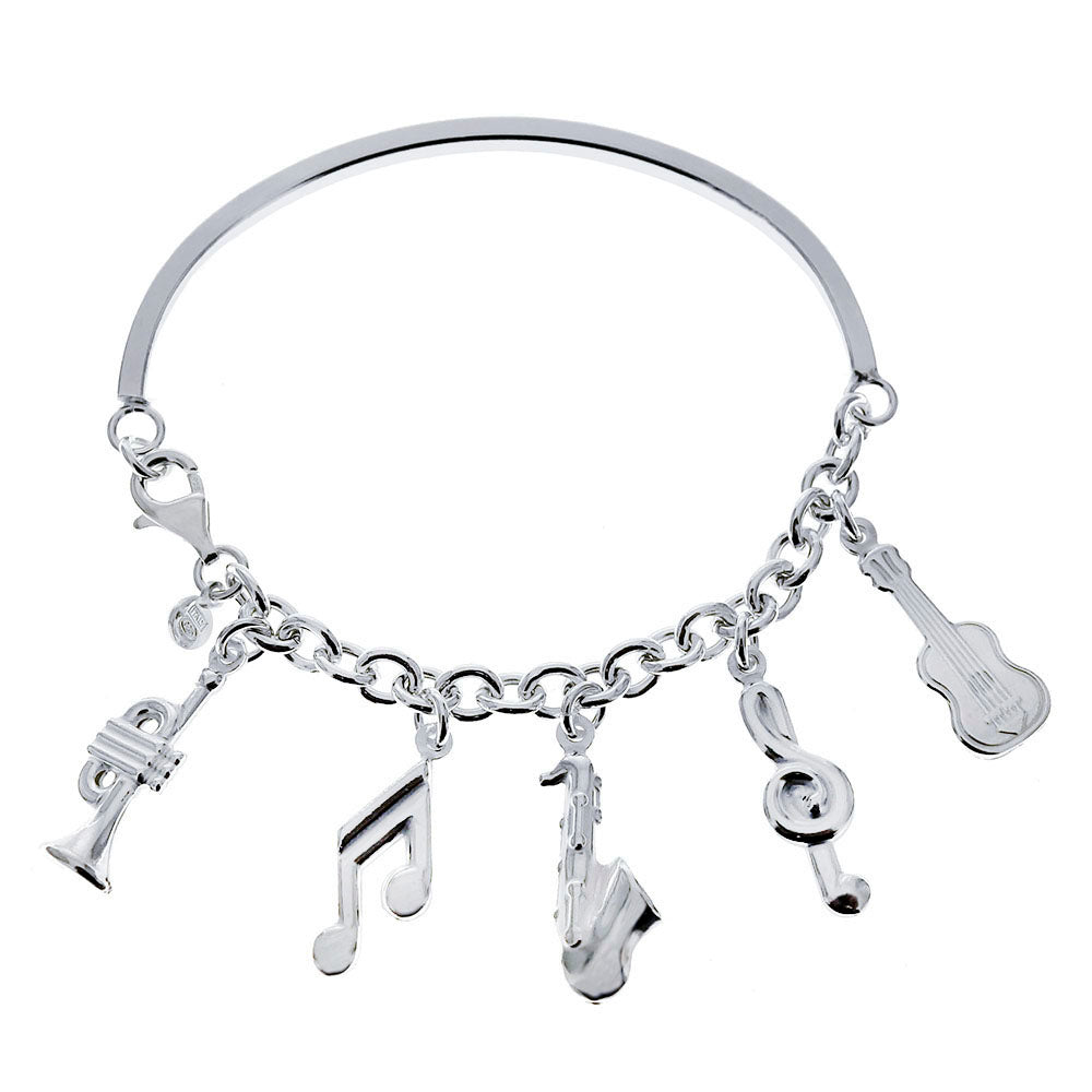 Music Instrument Bangle Bracelet