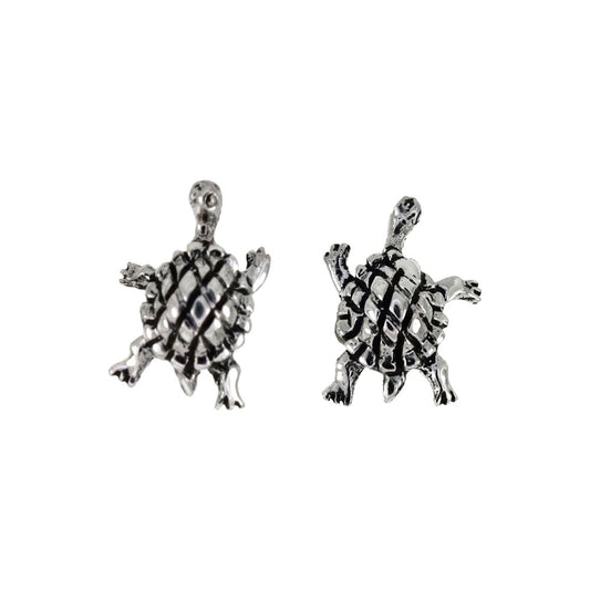 Turtle Oxidized Stud Earrings