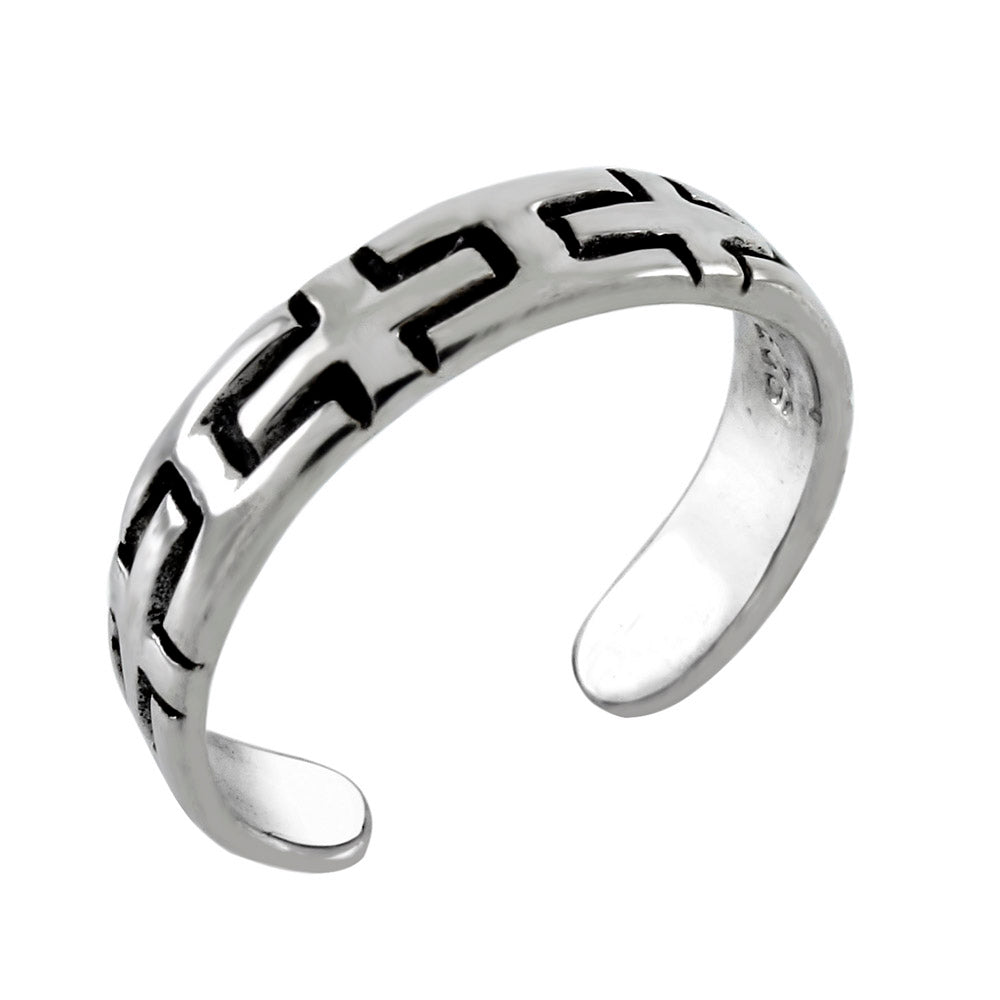 Sterling Silver Cross Toe Ring