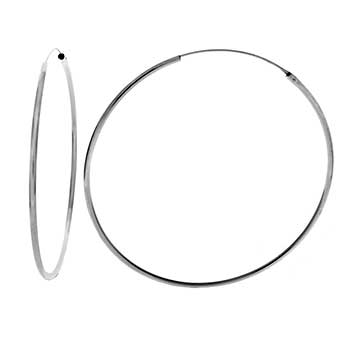 Sterling Silver Endless Hoop Earrings