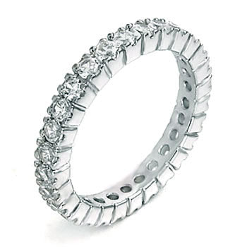 Eternity Round CZ Band Ring