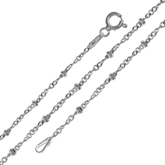 Italian Fancy Singapore Rhodium Chain