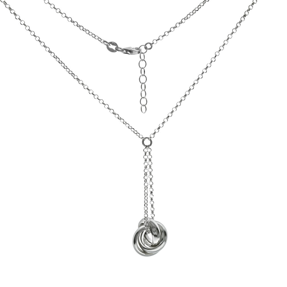 Italian Rolo D C W Trinity Bands Necklace