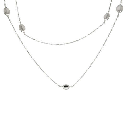 Italian  Fancy Rolo D C Long Necklace