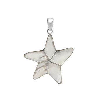 Sterling Silver Starfish Shell Pendant
