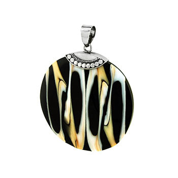 Sterling Silve Bali Shell Pendant