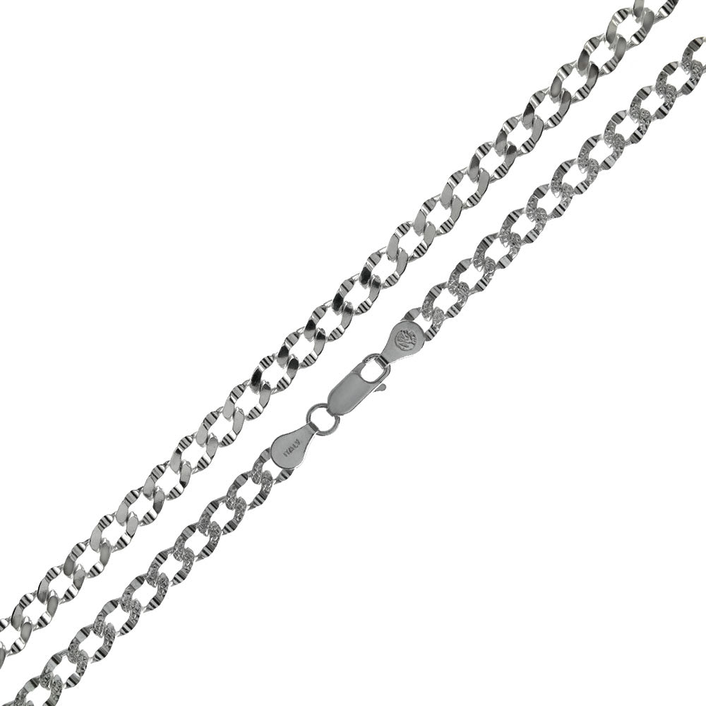 Deck Pave Italian Bracelet Chain (5mm)