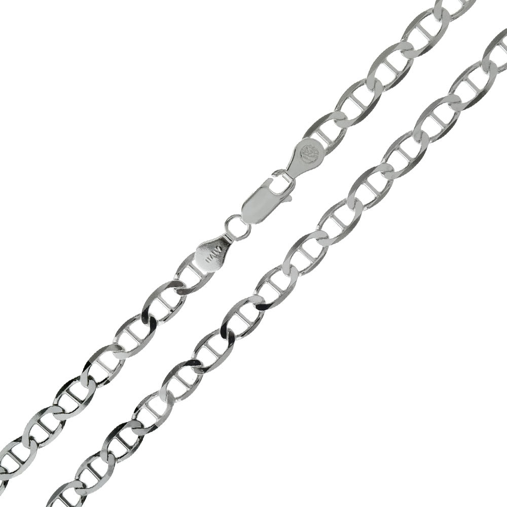 marina chain sterling silver bracelet