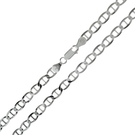 marina chain sterling silver bracelet