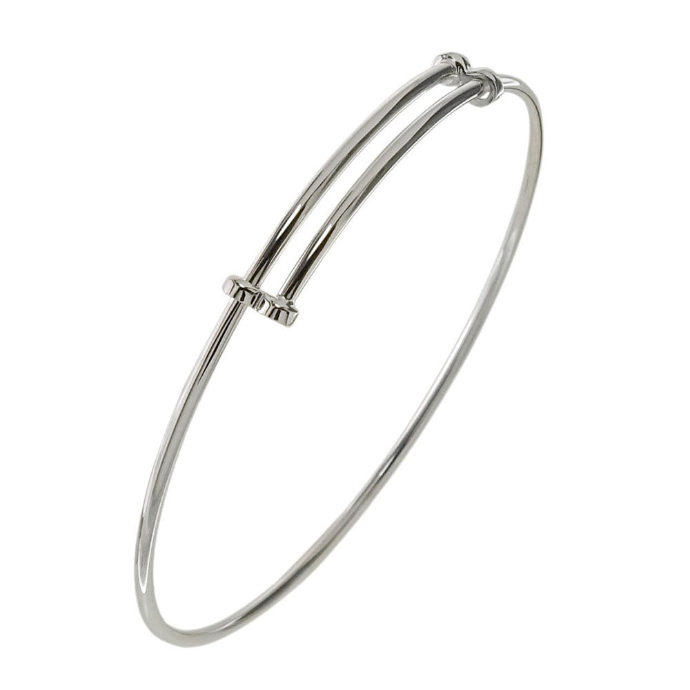 simple wrapped sterling silver bangle