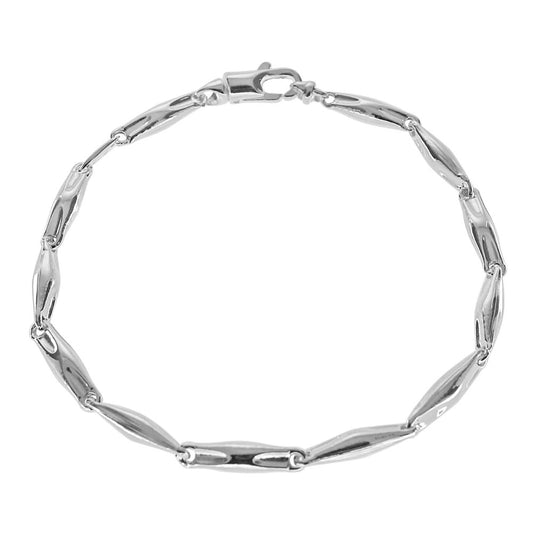 bar stampato sterling silver bracelet