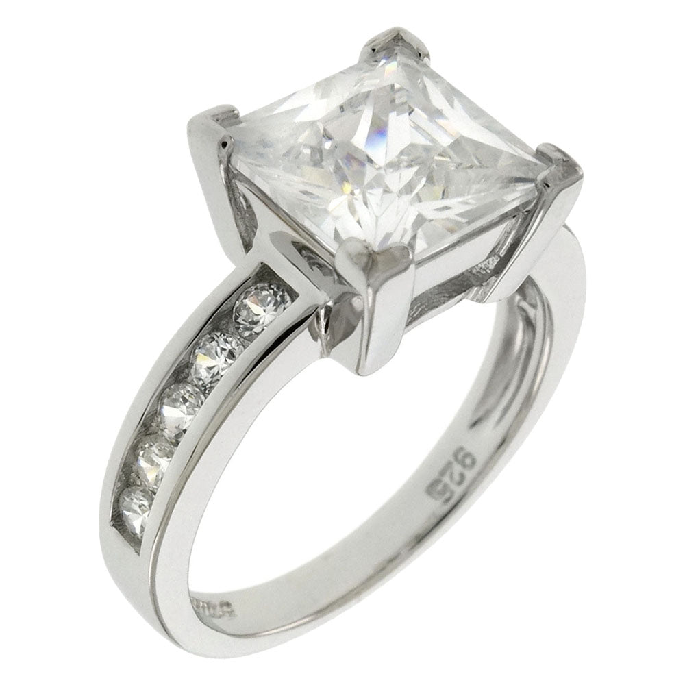 Princess 8x8 Cubic Zirconia Engagement Ring