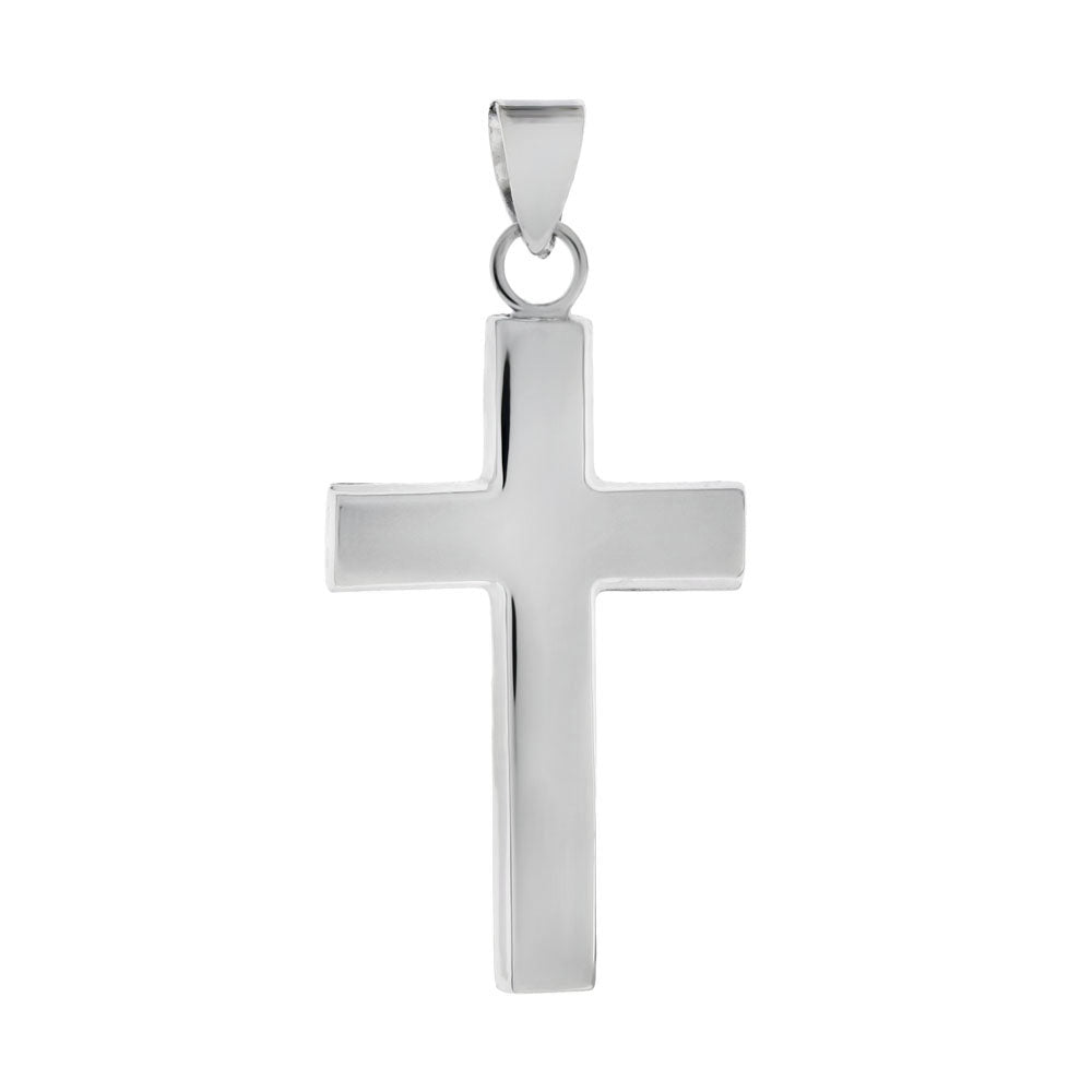 Sterling Silver High Polished Cross Pendant