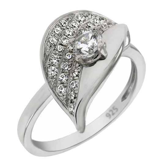 Micro Pave Setting Grade AAA Round CZ Ring