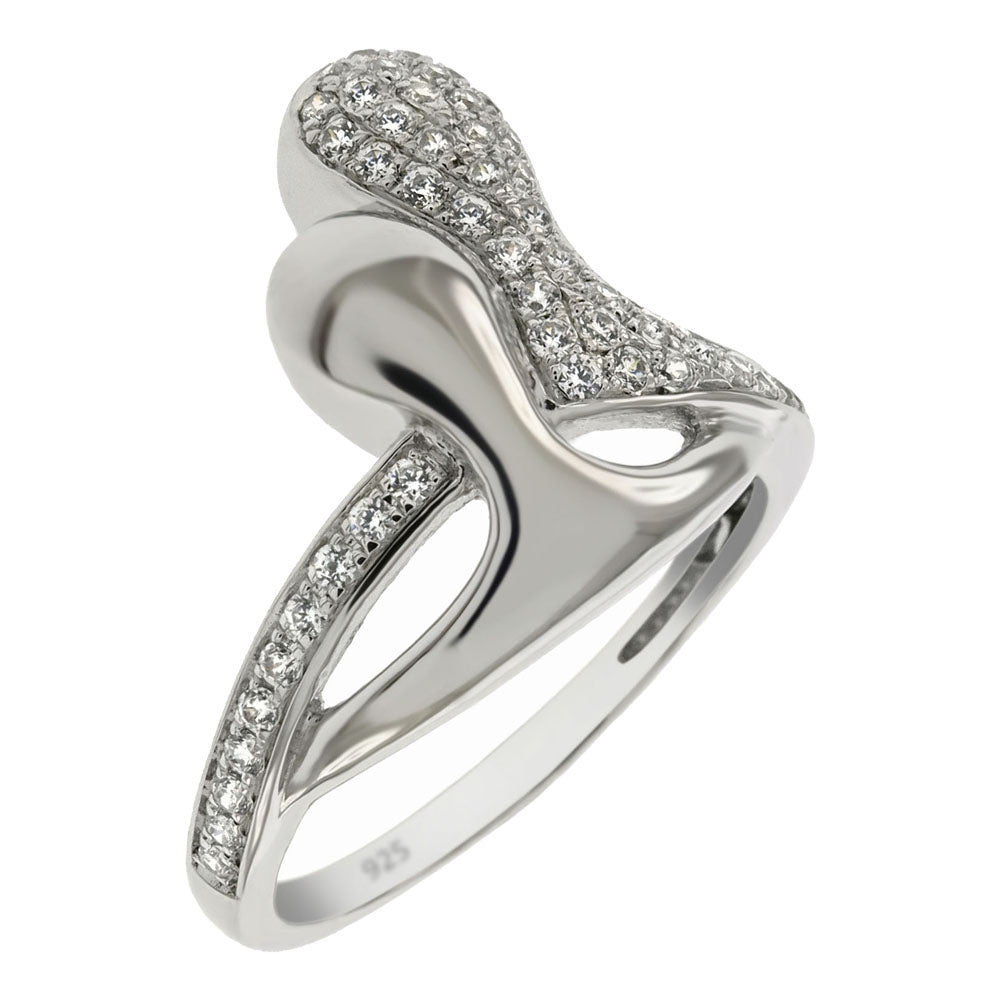 Micro Pave Setting Grade AAA Round CZ Ring