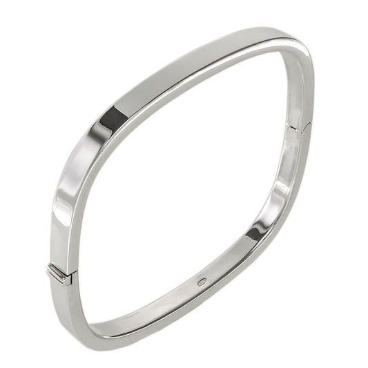 Sterling Silver Square Plain Bangle