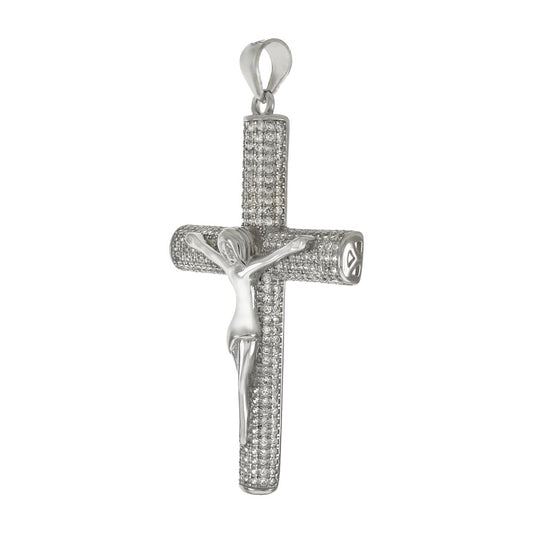 Micro Pave Crucifix Cross Pendant