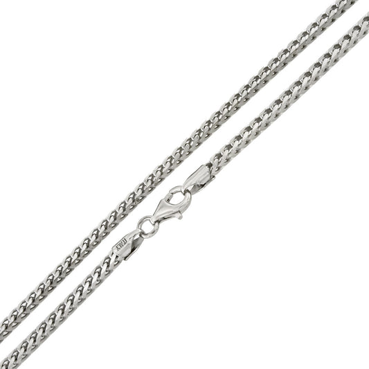 Italian Franco Rhodium Chain (2.3mm)