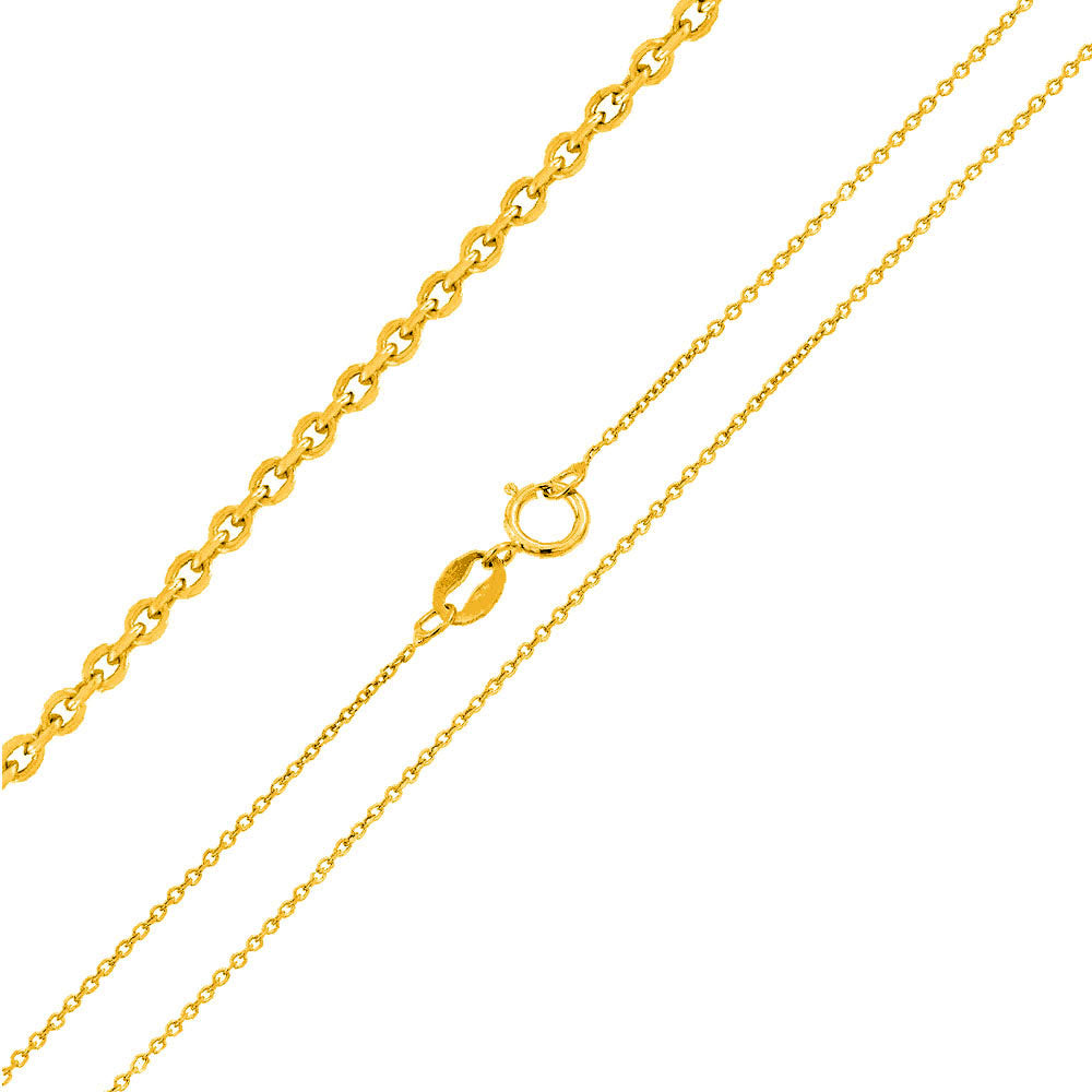 Rolo D/C Gold-Plated Italian Chain (0.8mm)