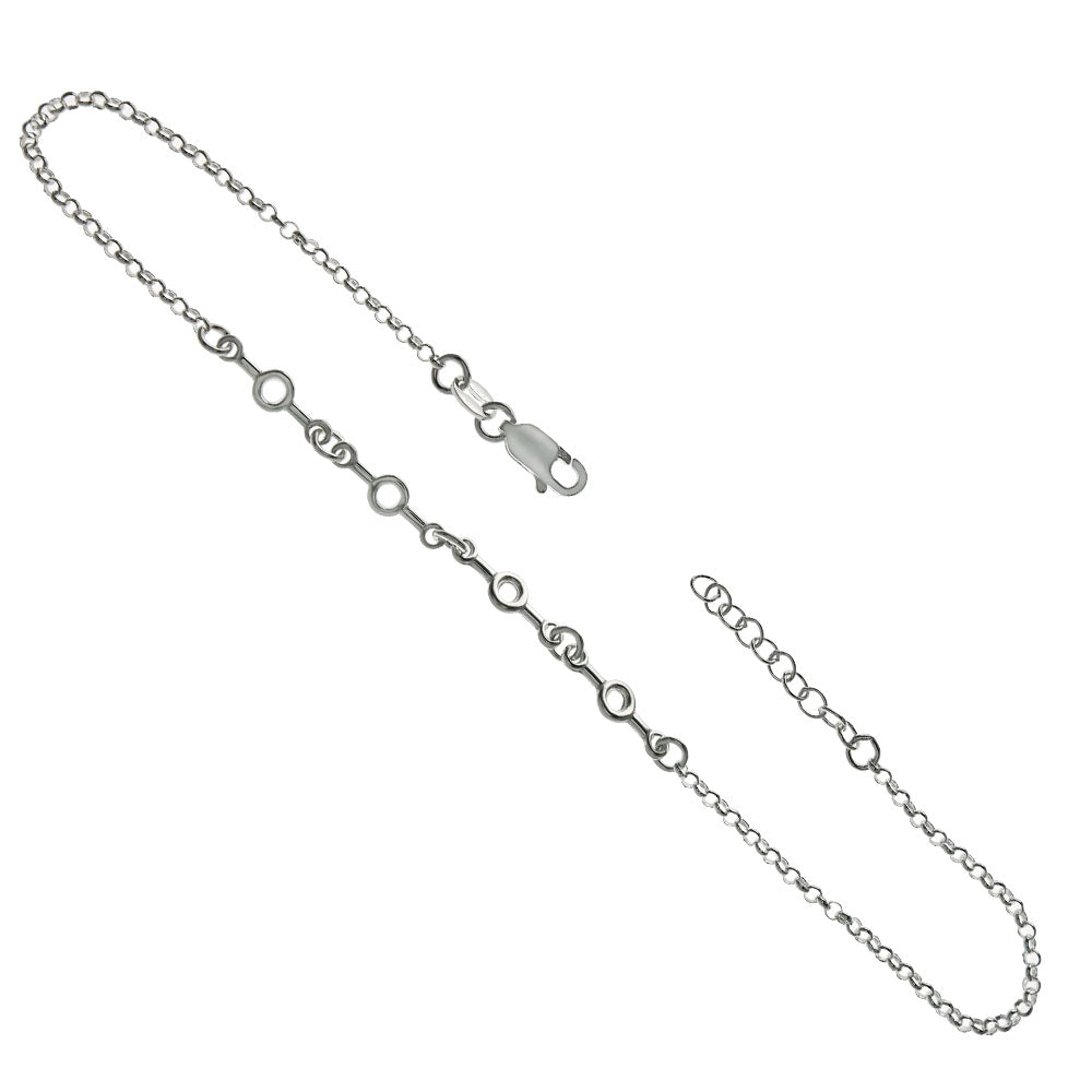 Italian Fancy Rolo Chain Anklet