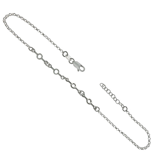 Italian Fancy Rolo Chain Anklet