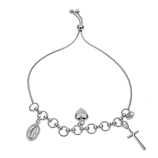 Guadalupe with Cross Rosary Bracelet