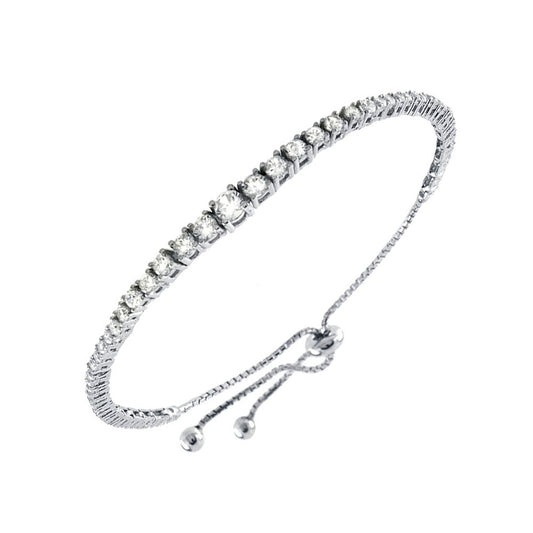 Graduated Cubic Zirconia Bracelet