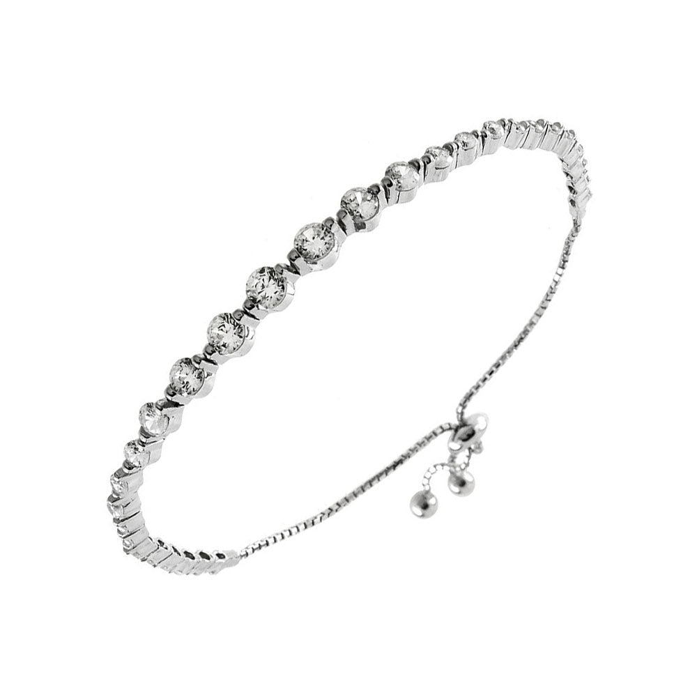 Graduated Cubic Zirconia Bracelet