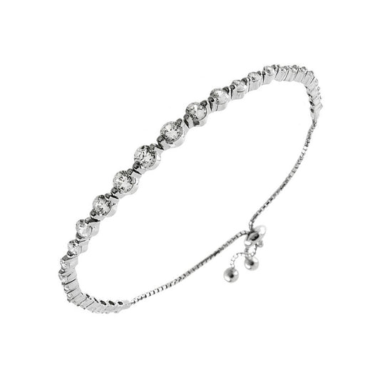 Graduated Cubic Zirconia Bracelet