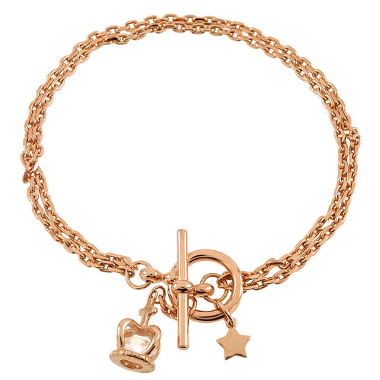 Star & Crown Charm Bracelet