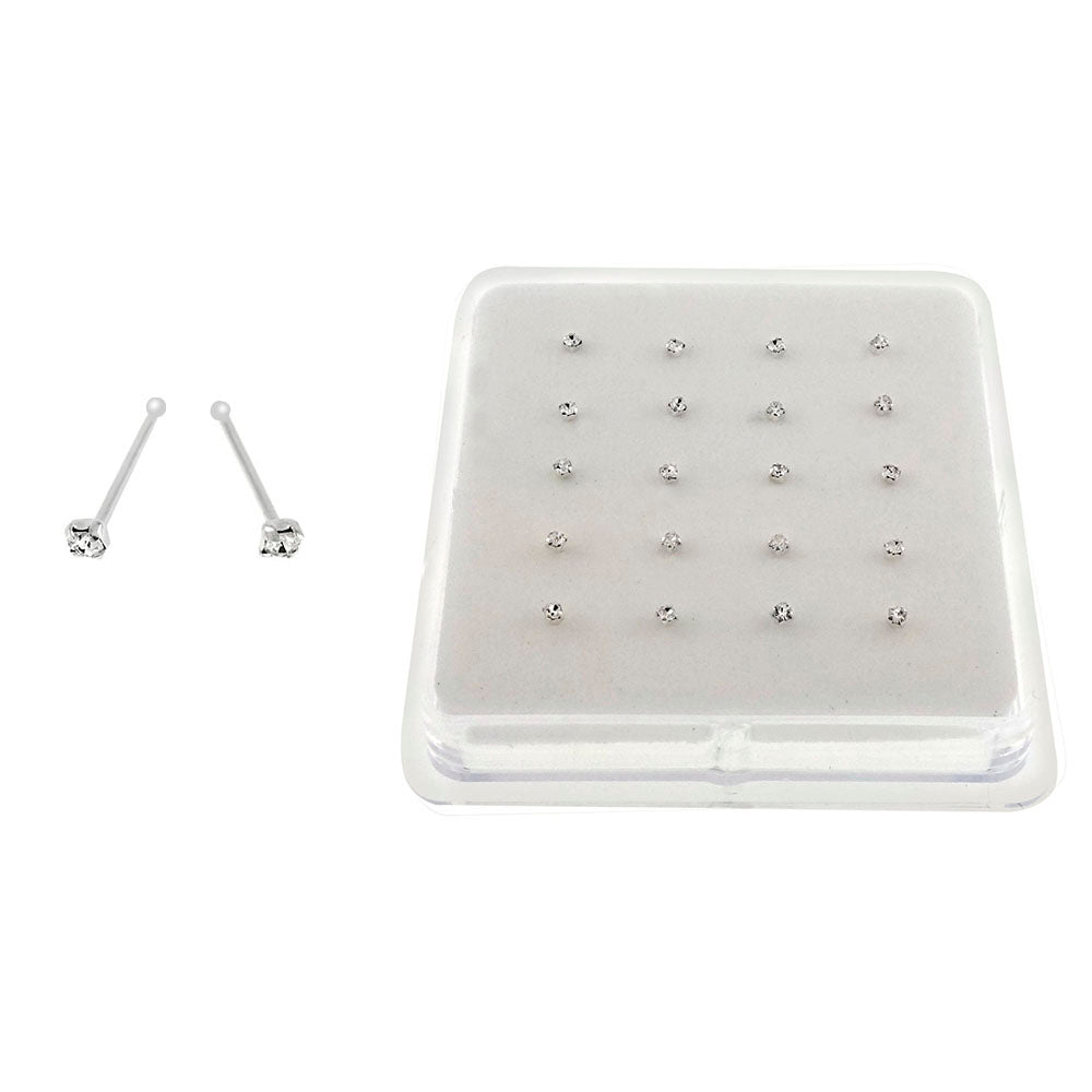 Claw 1 8mm Crystal Nose Stud W Ball End