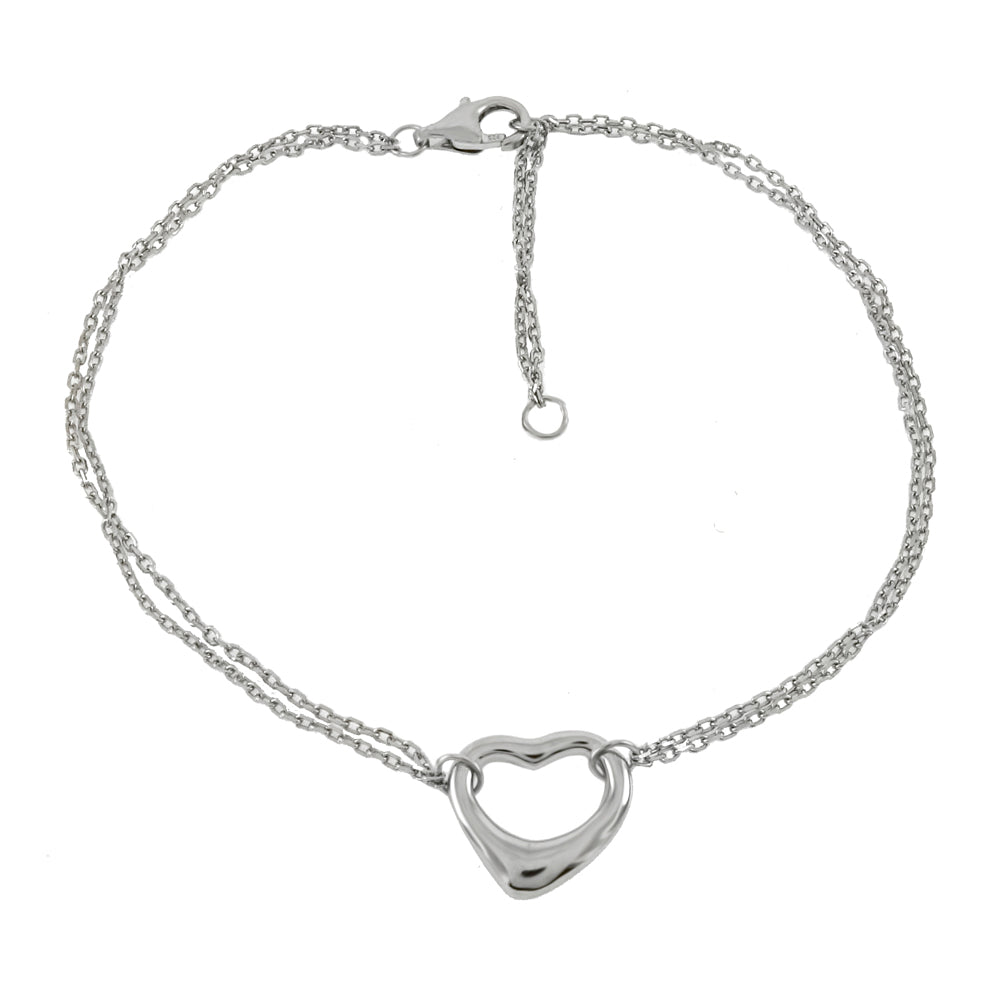 Floating Heart Bracelet