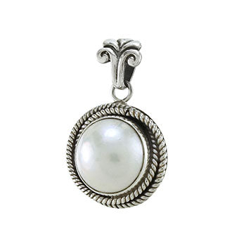 Sterling Silver Mabe Pearl Pendant