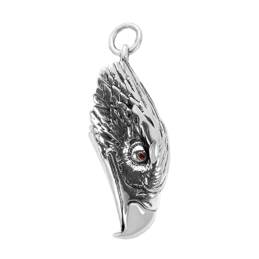 999 Sterling Silver Eagle Head Pendant