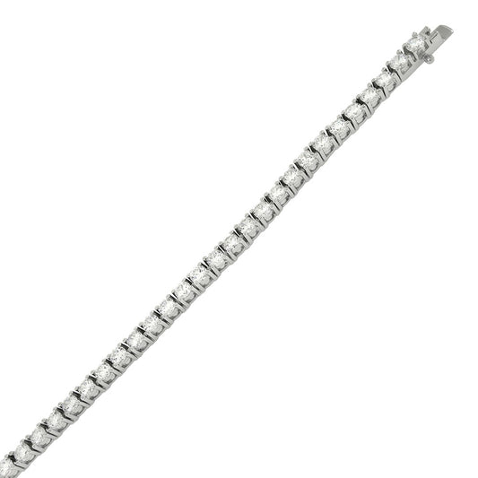 Round Cubic Zirconia Tennis Bracelet