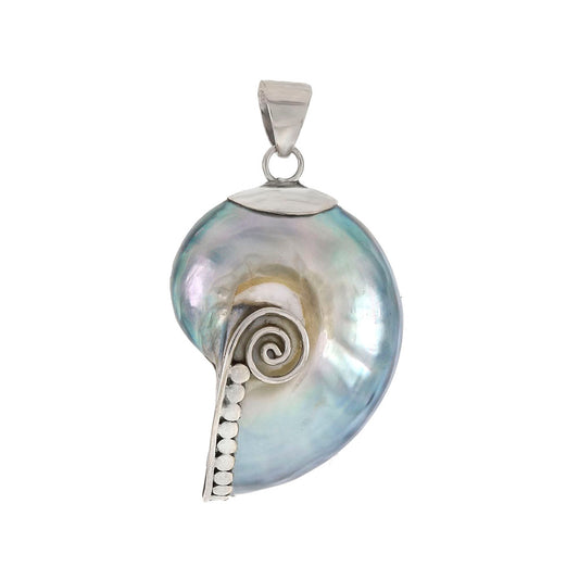 Bali Gray Shell Pendant