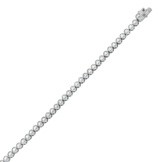 Round Cubic Zirconia Tennis Bracelet