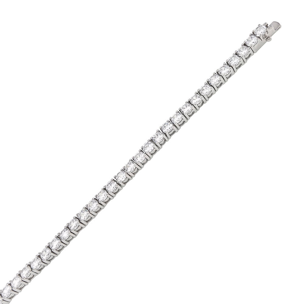 Round Stone Tennis Bracelet (4mm)